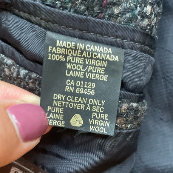 Givenchy Virgin Wool Multicolor Tweed Blazer | L - Picture 12 of 13